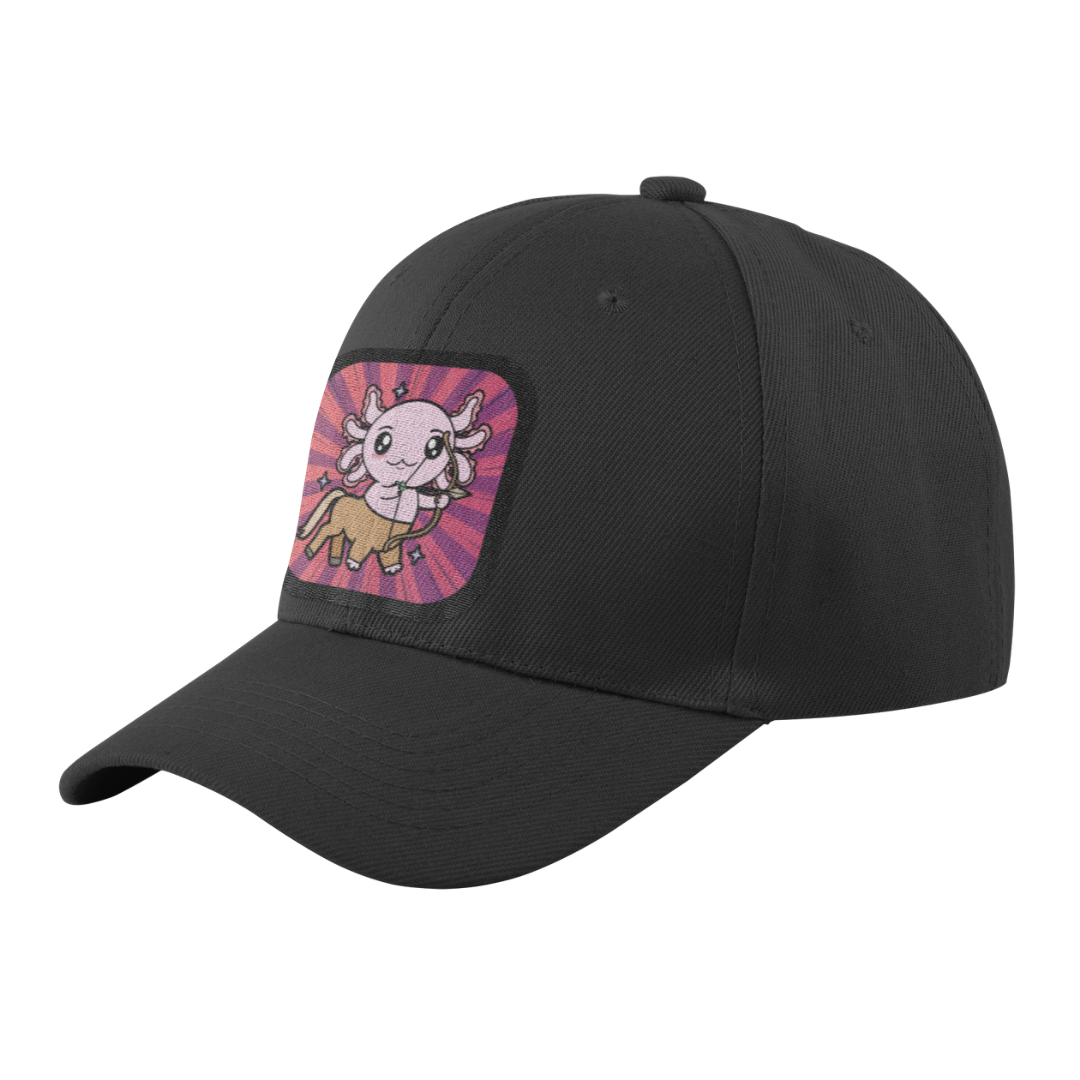 Gorra Unisex Curva Axolotzin Horoscopos Sagitario Ajolote