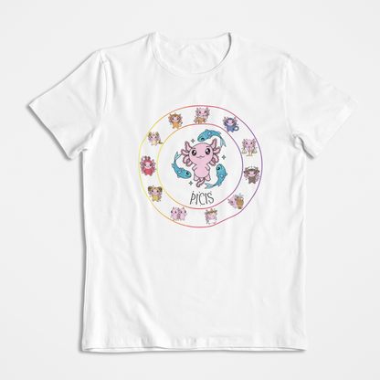 Playera Horoscopos Piscis Axolotzin Ajolote