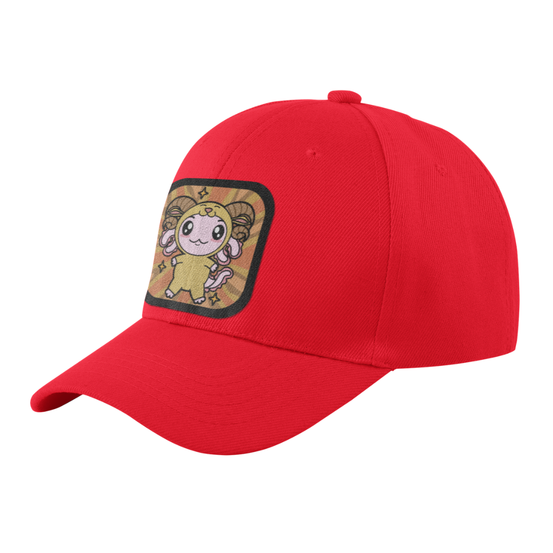 Gorra Unisex Curva Axolotzin Horoscopos Aries Ajolote