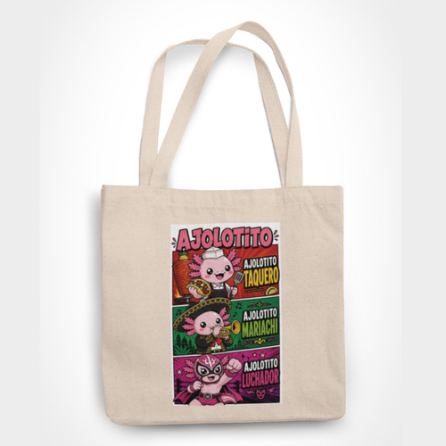 Bolsa Ajolotito Personajes