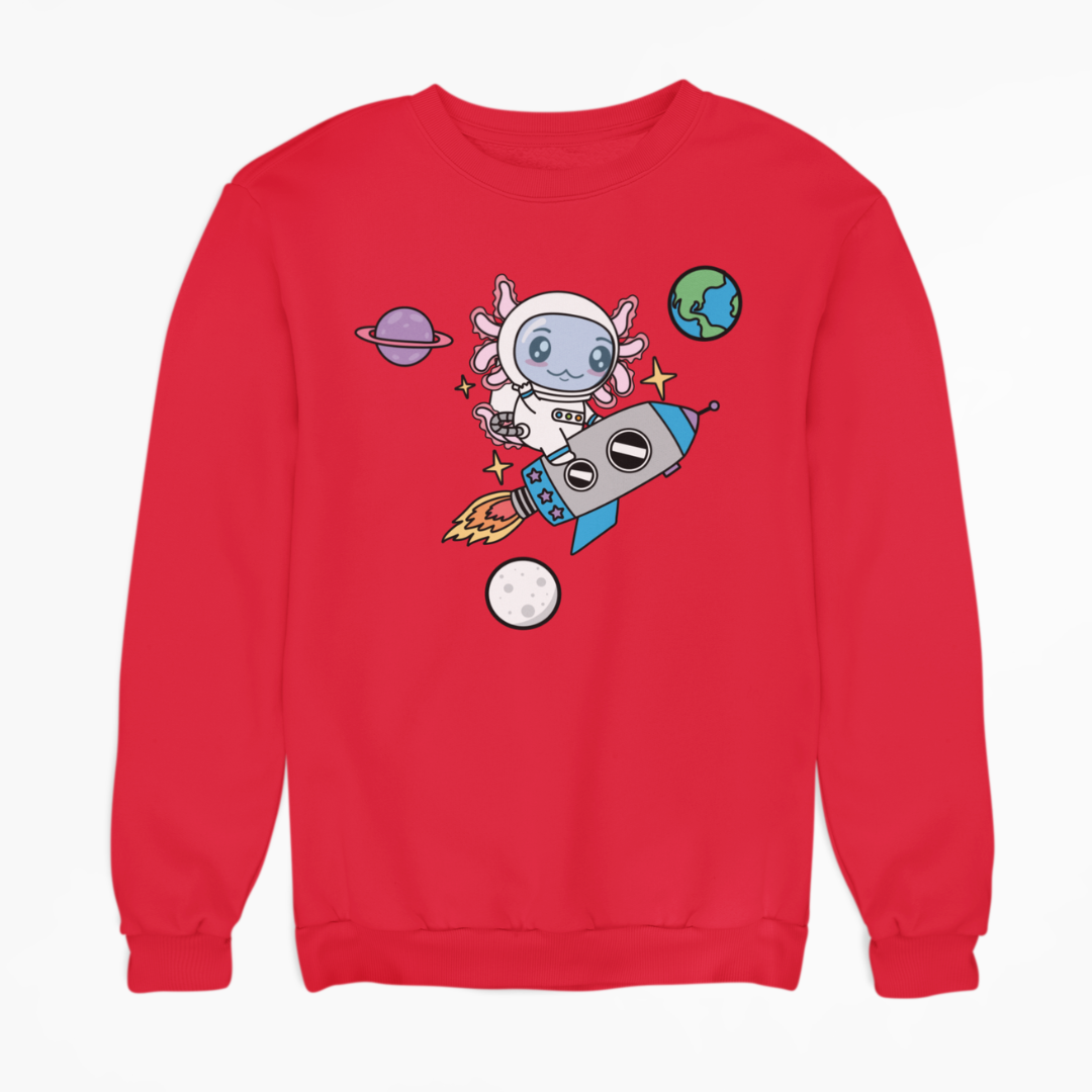 Sudadera Axolotzin Cohete Ajolote Unisex