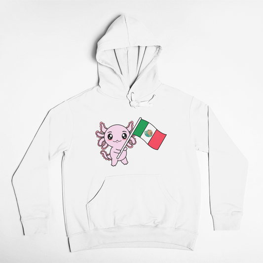 Hoodie Axolotzin Bandera Ajolote Unisex