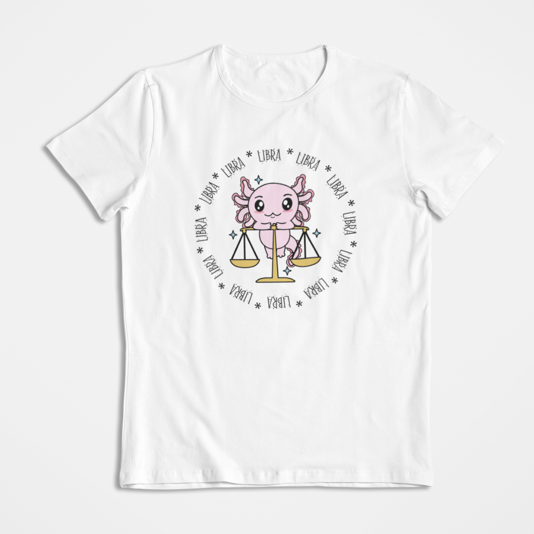 Playera Axolotzin Horoscopos Aro Libra Ajolote
