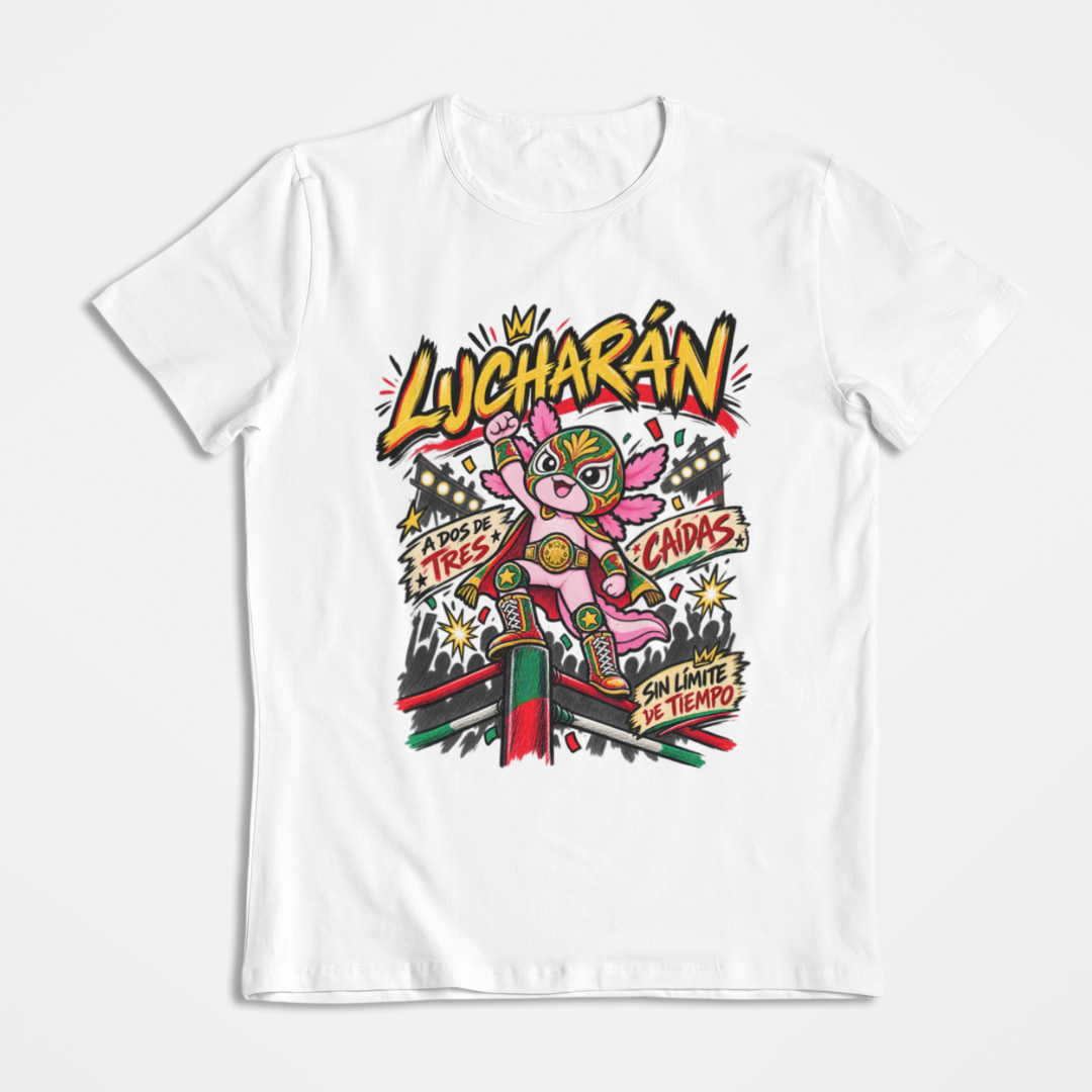 Playera Ajolotito Lucharán
