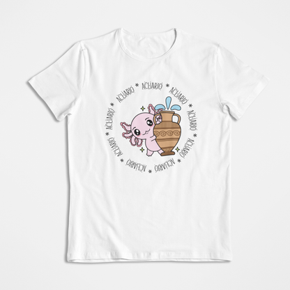 Playera Axolotzin Horoscopos Aro Acuario Ajolote