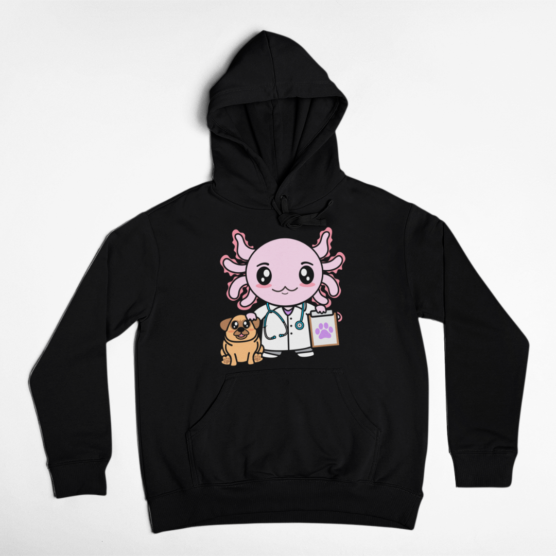 Hoodie Axolotzin Veterinario Ajolote Unisex