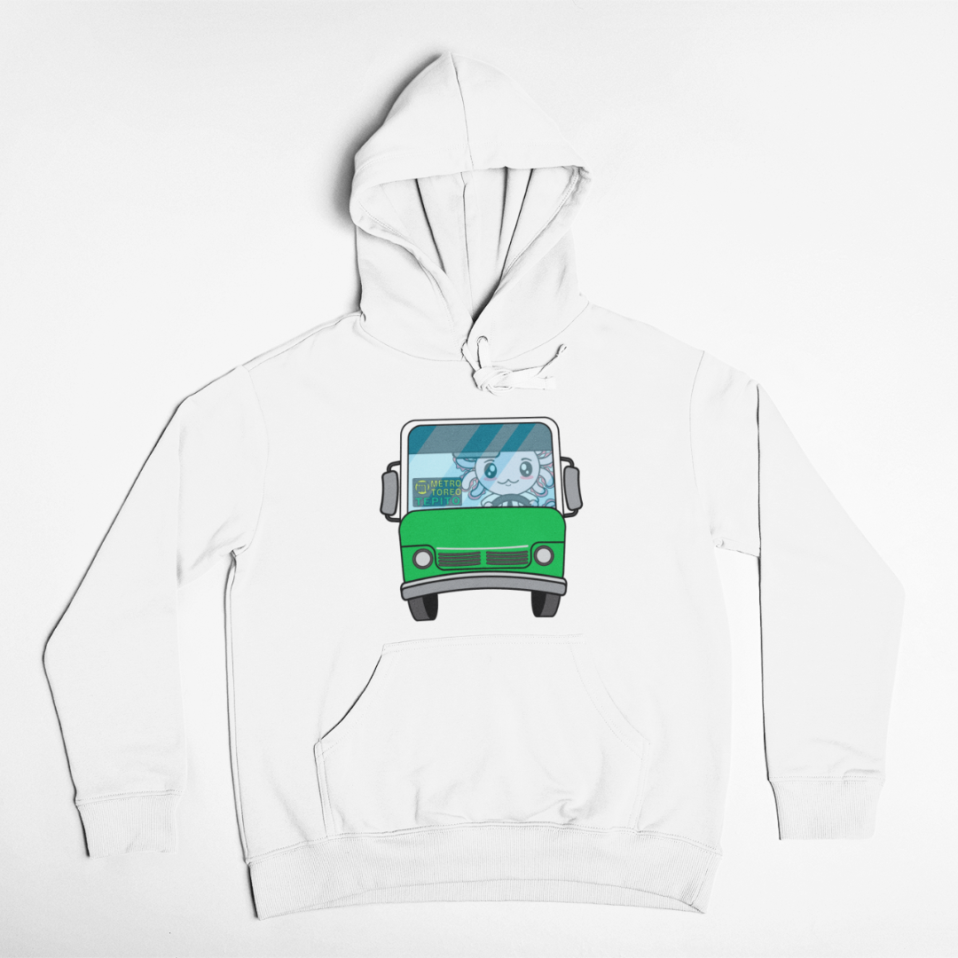 Hoodie Axolotzin Microbusero Ajolote Unisex