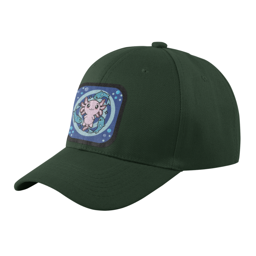 Gorra Unisex Curva Axolotzin Horoscopos Piscis Ajolote