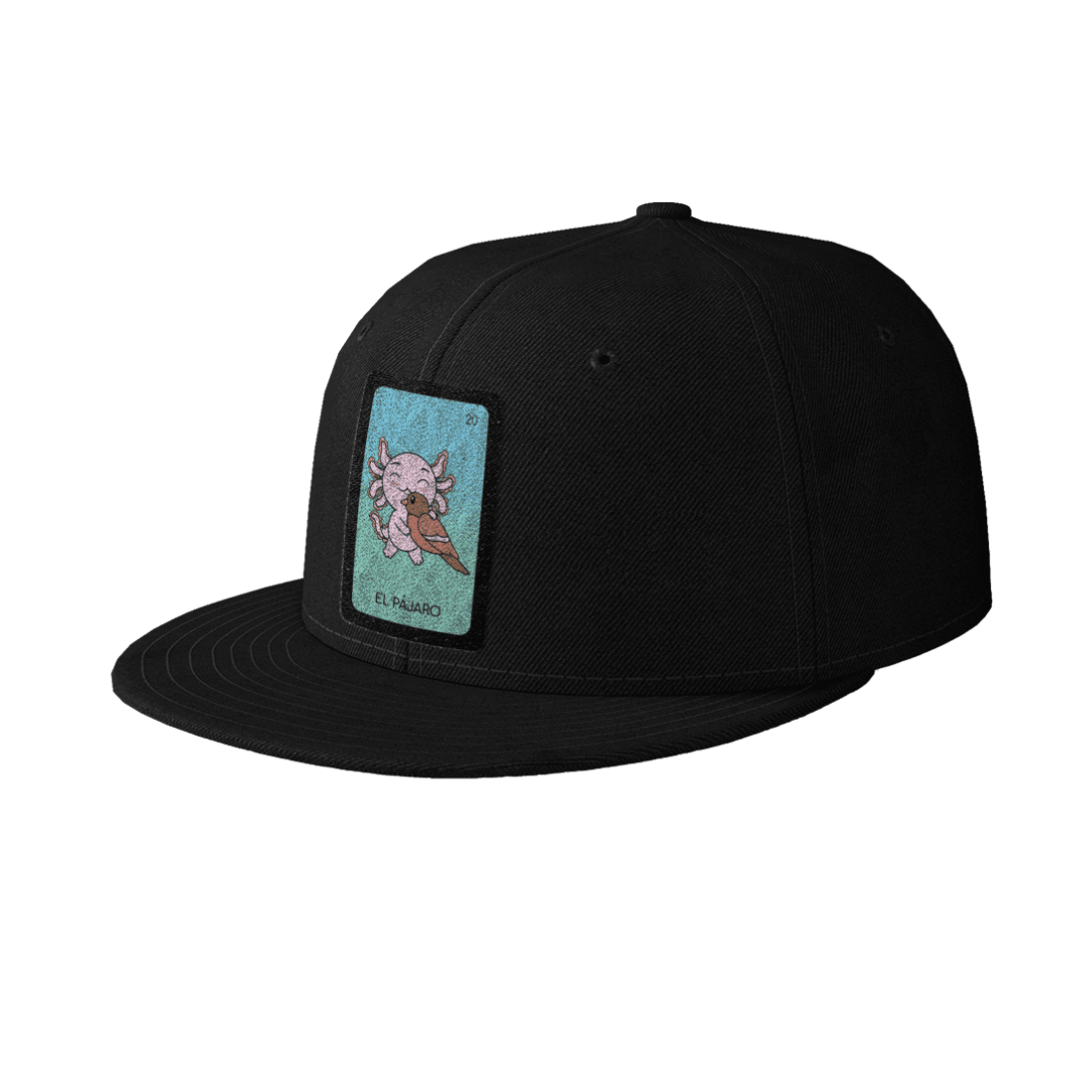 Gorra Unisex Plana Axoloteria El Pajaro Ajolote