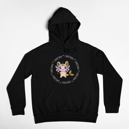 Hoodie Axolotzin Horóscopos Aro Capricornio Ajolote Unisex