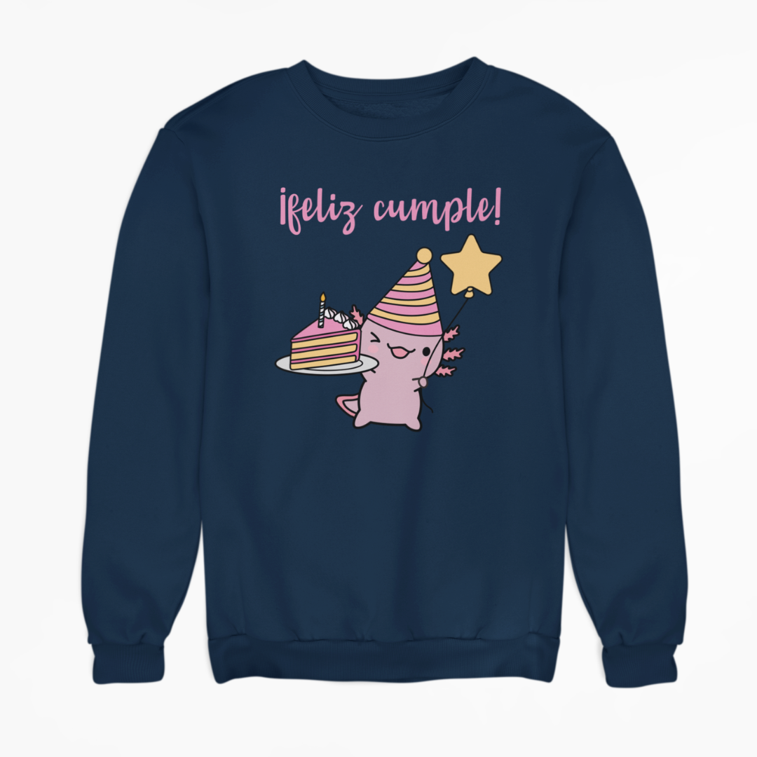 Sudadera Ajolote Feliz Cumple Xo The Monster