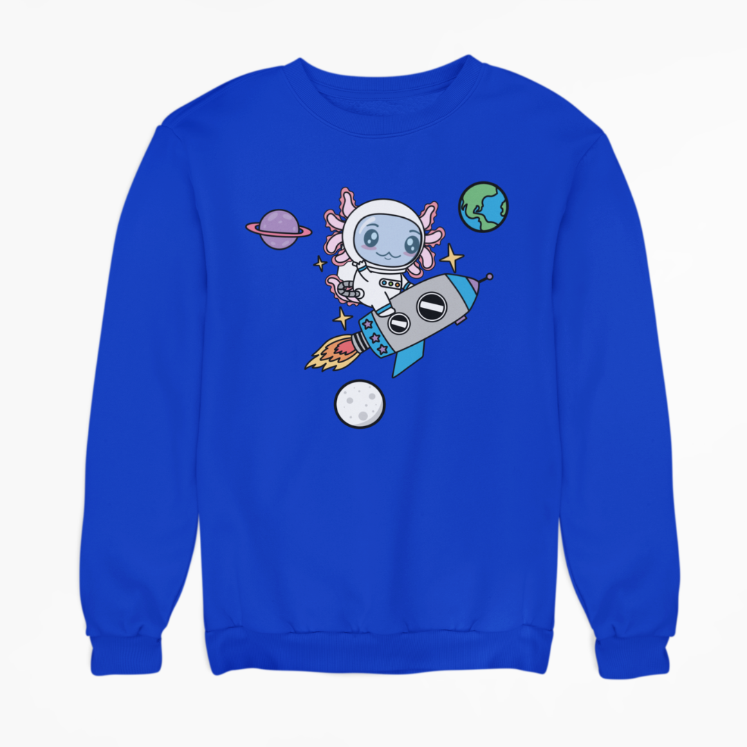 Sudadera Axolotzin Cohete Ajolote Unisex