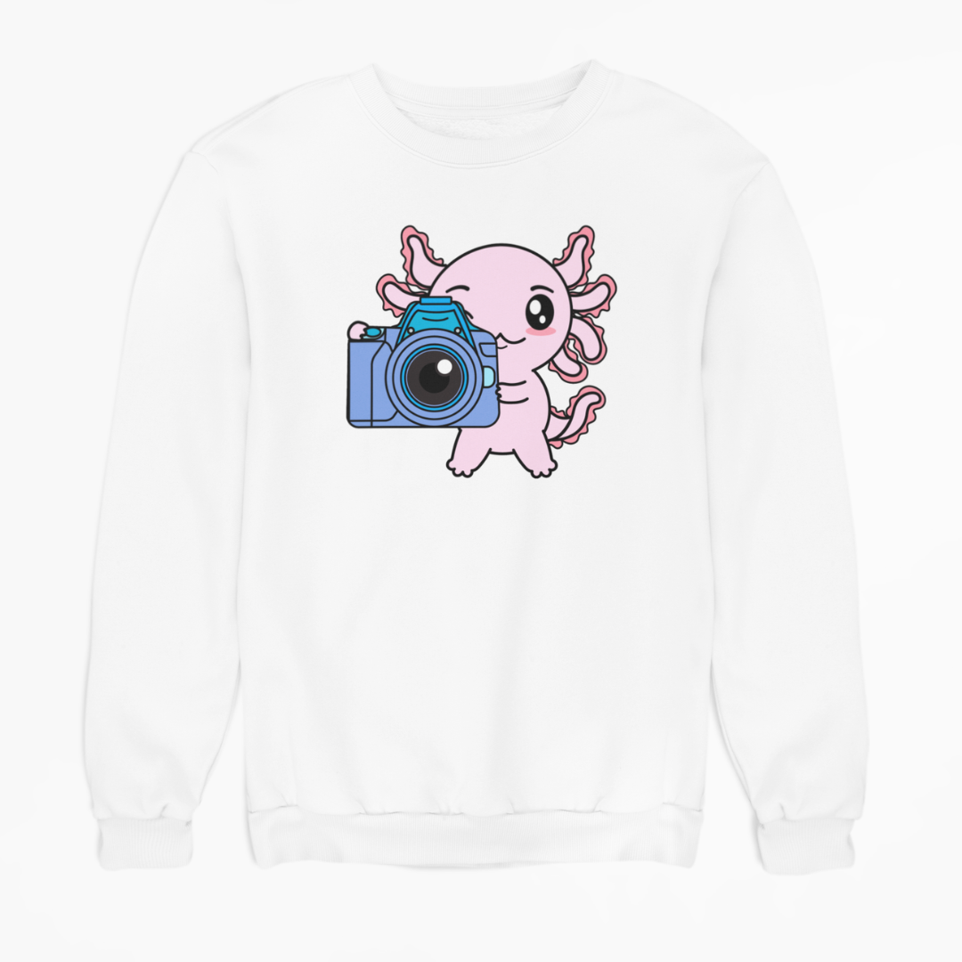 Sudadera Axolotzin Fotografo Ajolote Unisex