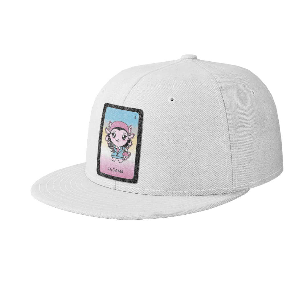 Gorra Unisex Plana Axoloteria La Dama Ajolote