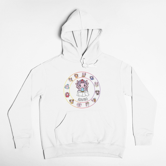 Hoodie Horóscopos Adivino Axolotzin Ajolote Unisex