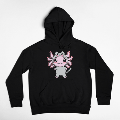 Hoodie Axolotzin Disfraz Gato Ajolote Unisex