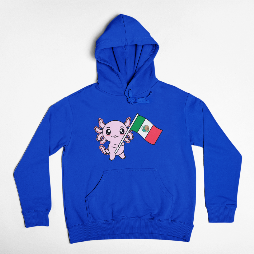 Hoodie Axolotzin Bandera Ajolote Unisex