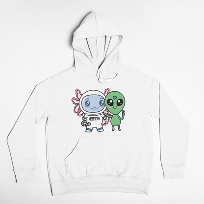 Hoodie Axolotzin Y Marcianito Ajolote Unisex