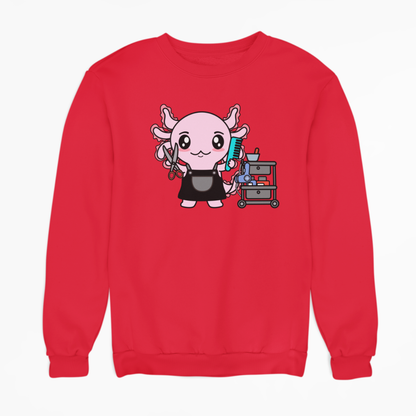Sudadera Axolotzin Barbero Ajolote Unisex