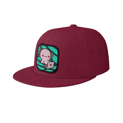 Gorra Unisex Plana Ajolote Trabajando Xo The Monster