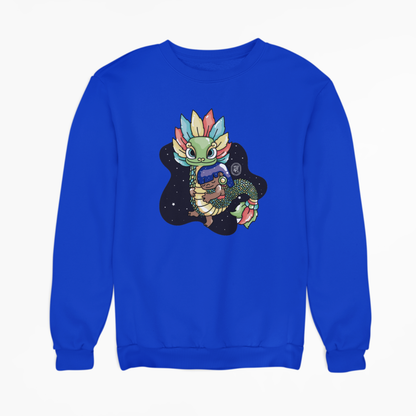 Sudadera Ajolotito Niña Y Quetzalcoatl Mirari Chan
