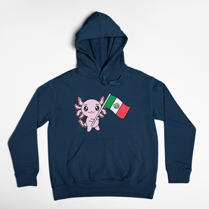 Hoodie Axolotzin Bandera Ajolote Unisex