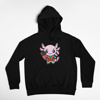 Hoodie Axolotzin Reportero Ajolote Unisex