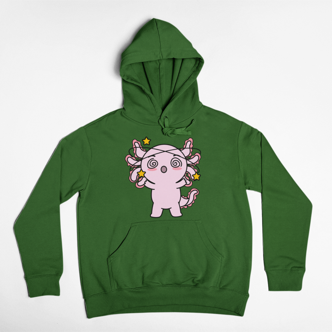 Hoodie Axolotzin Mareado Ajolote Unisex