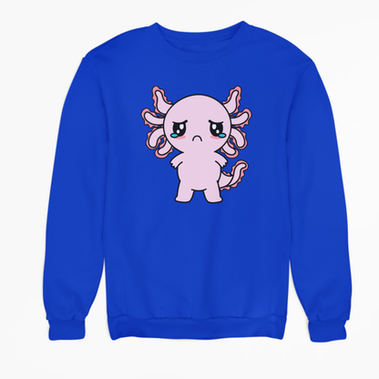 Sudadera Axolotzin Triste Ajolote Unisex