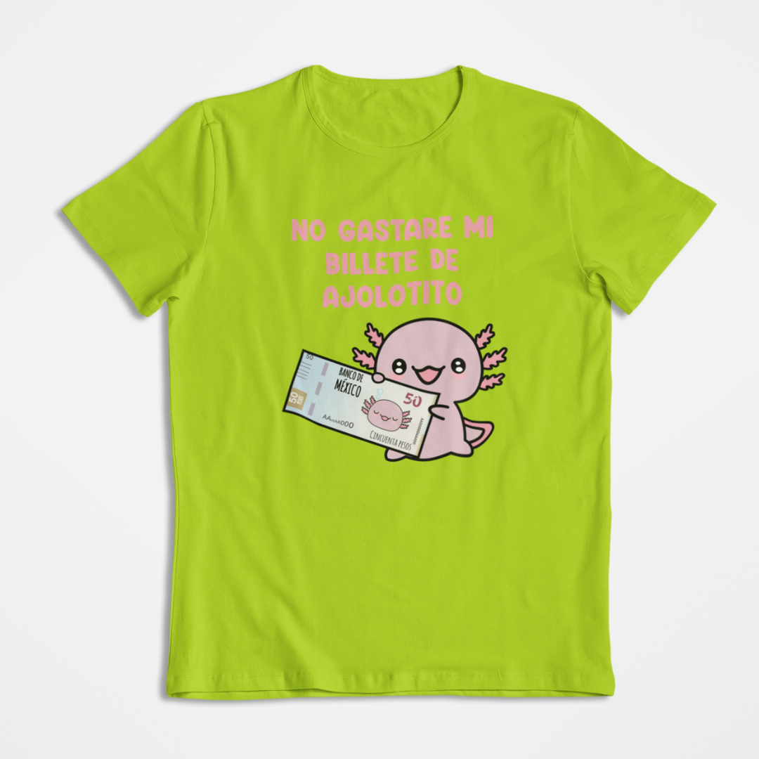 Playera Ajolote Billete Xo The Monster