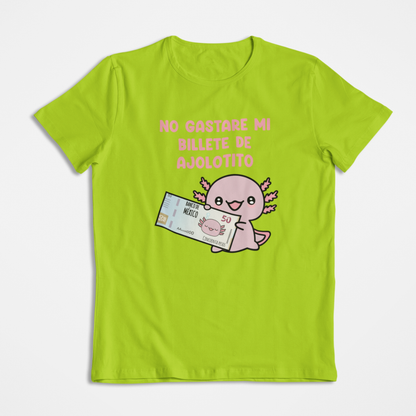 Playera Ajolote Billete Xo The Monster