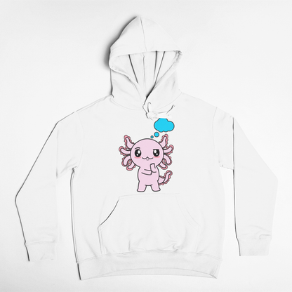 Hoodie Axolotzin Pensando Ajolote Unisex