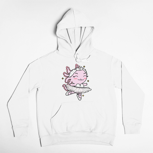 Hoodie Axolotzin Bailarina De Ballet Ajolote Unisex