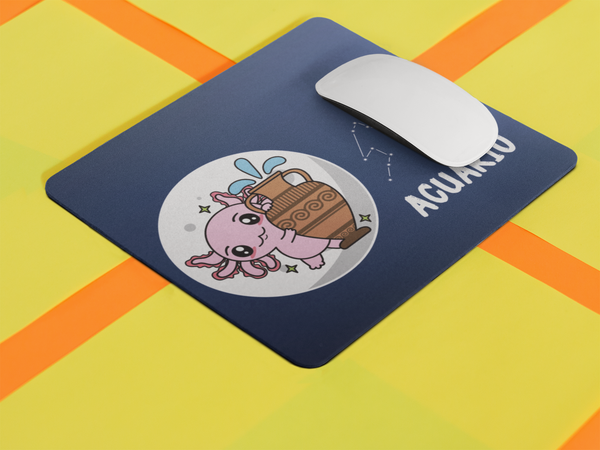 Mousepad Axolotzin Horóscopos Acuario Ajolote Vers. 2