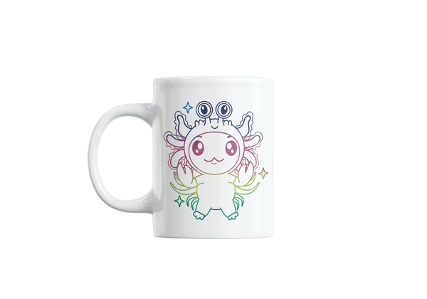 Taza Holográfica Axolotzin Horóscopos Cáncer Ajolote