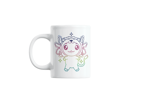 Taza Holográfica Axolotzin Horóscopos Leo Ajolote