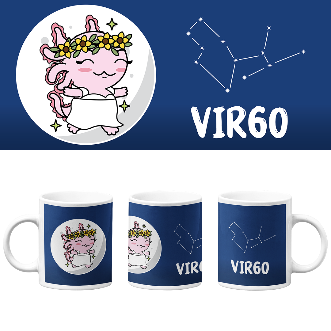 Taza Vers. 2 Axolotzin Horóscopos Virgo Ajolote