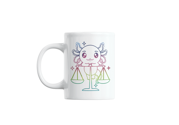 Taza Holográfica Axolotzin Horóscopos Libra Ajolote