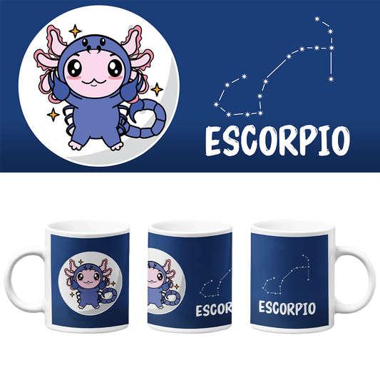 Taza Vers. 2 Axolotzin Horóscopos Escorpio Ajolote