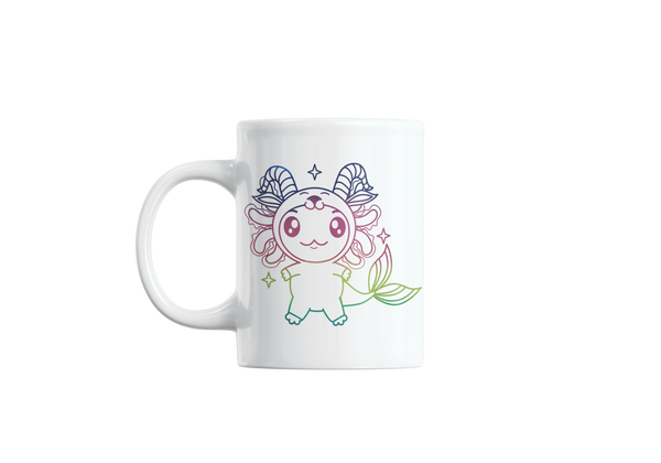 Taza Holográfica Axolotzin Horóscopos Capricornio Ajolote