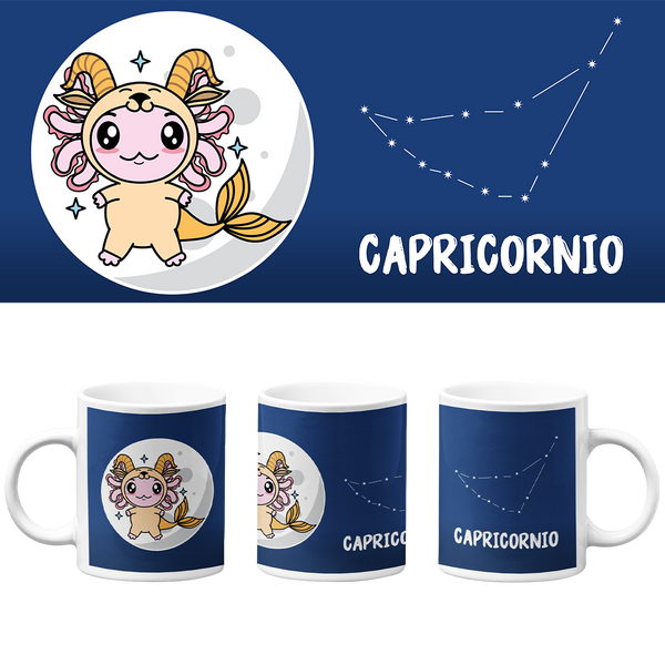 Taza Vers. 2 Axolotzin Horóscopos Capricornio Ajolote