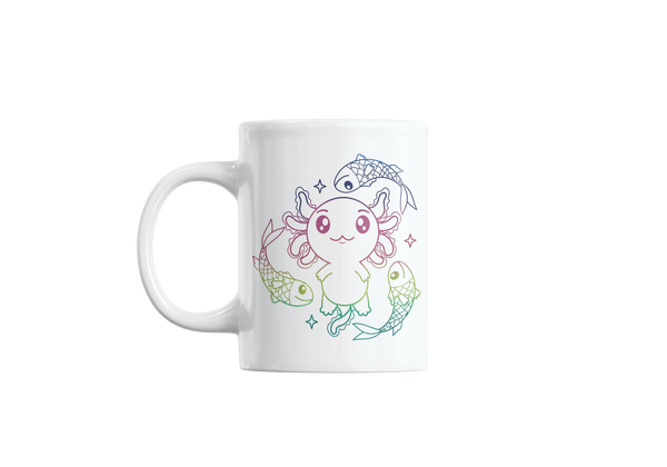 Taza Holográfica Axolotzin Horóscopos Piscis Ajolote