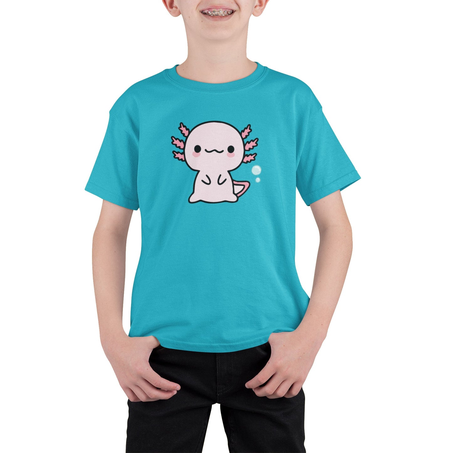 Playera Ajolote Sentado Xo The Monster Adulto E Infantil