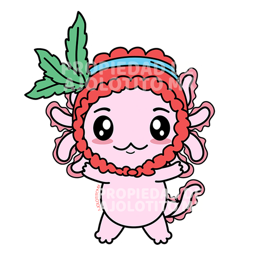 Sticker Axoloteria El Gorrito Ajolote