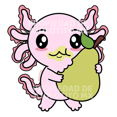 Sticker Axoloteria La Pera Ajolote