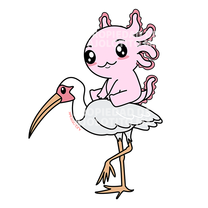 Sticker Axoloteria La Garza Ajolote