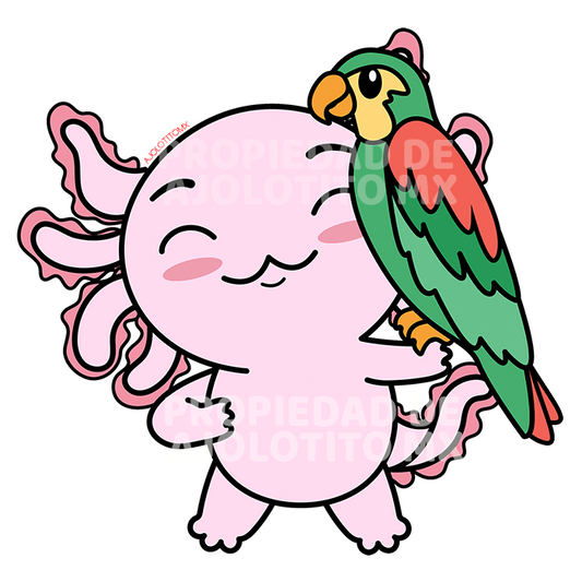 Sticker Axoloteria El Cotorro Ajolote