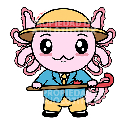 Sticker Axoloteria El Bailador Ajolote