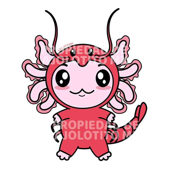 Sticker Axoloteria El Camarón Ajolote