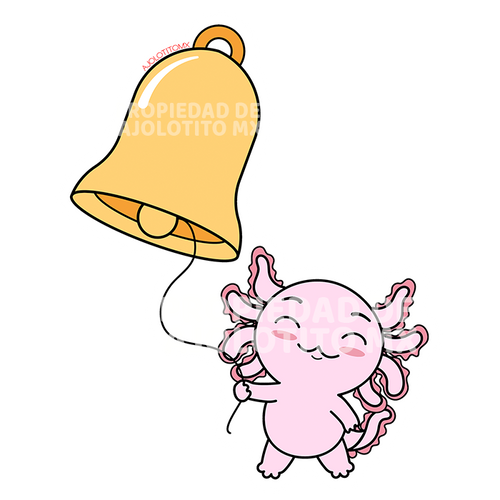 Sticker Axoloteria La Campana Ajolote